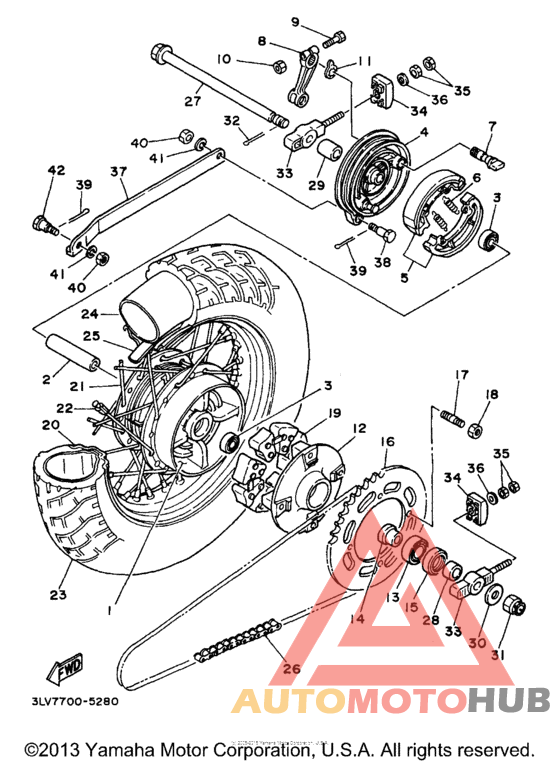 Переднее колесо