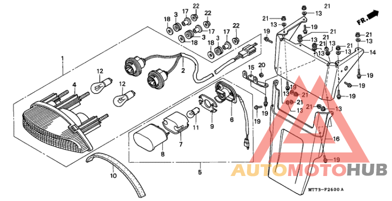 Taillight unit ass`y