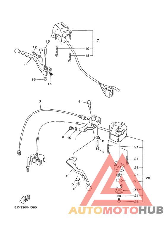 Handle switch. lever