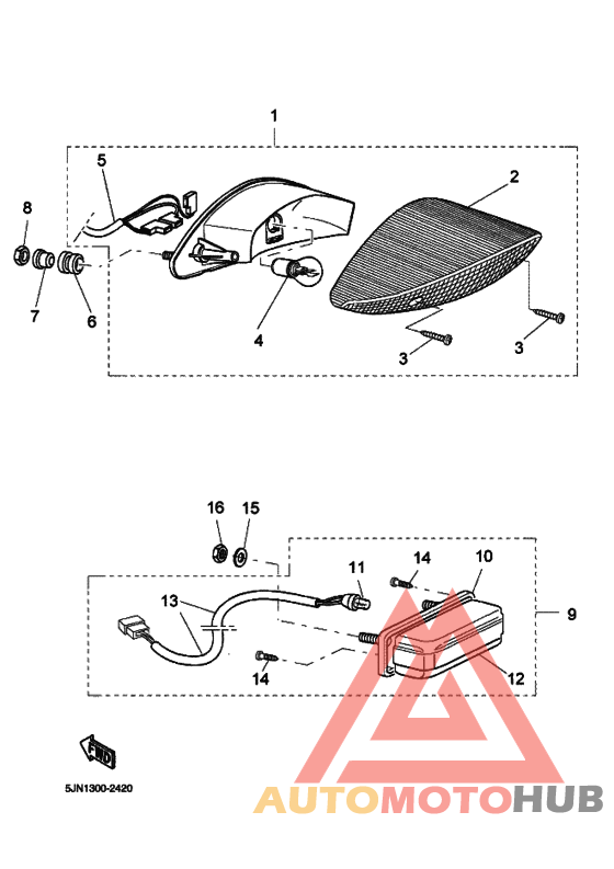 Taillight unit ass`y