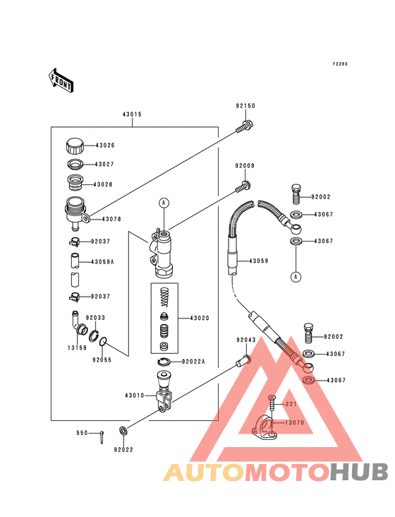 Задний тормозной цилиндр