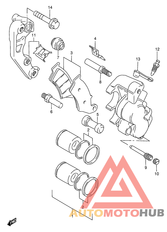 Передний суппорт