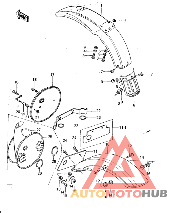 Fenders/number plate