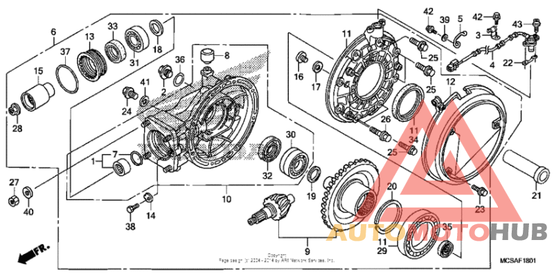 Final driven gear (st1300a)