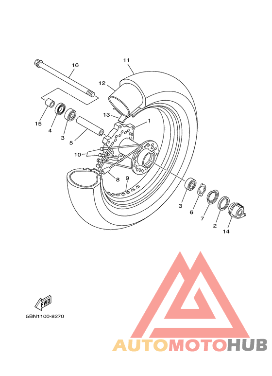 Переднее колесо