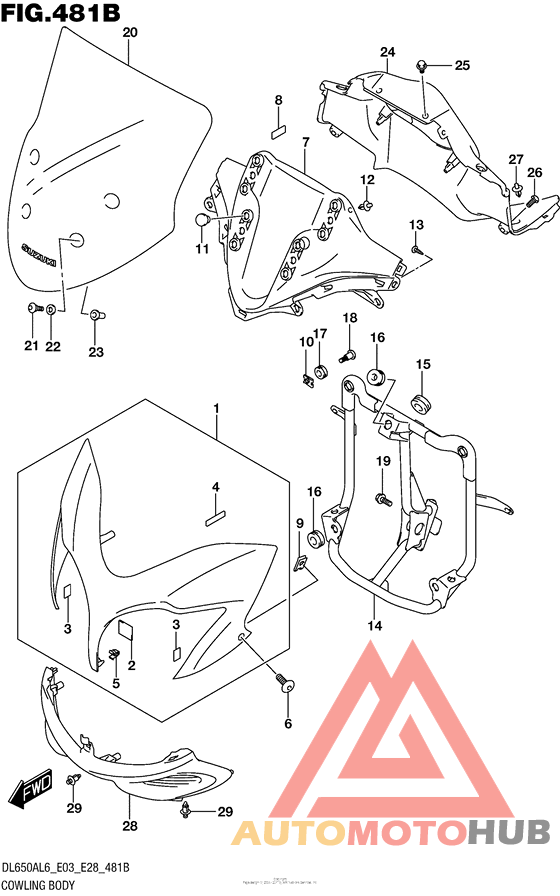 Cowling Body (Dl650Al6 E33)