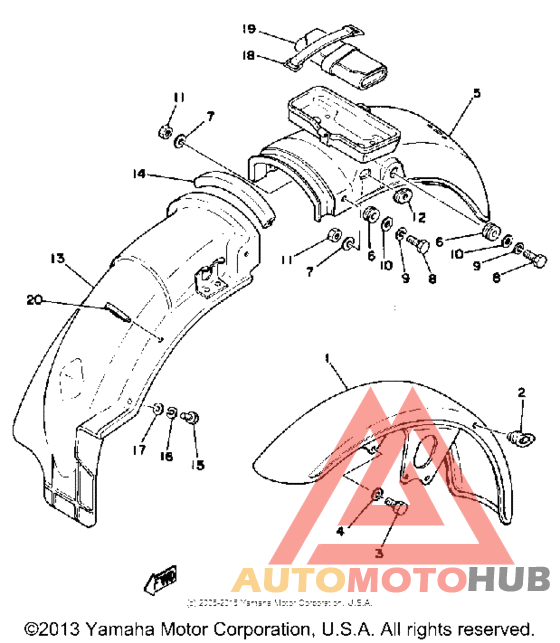 Front fender - rear fender