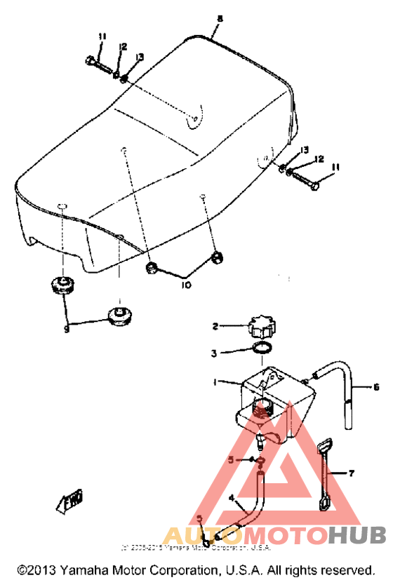Oil tank - seat