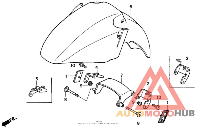 St1100 front fender 95-98