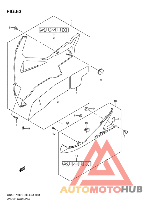 Under cowling