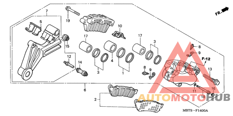 Задний суппорт
