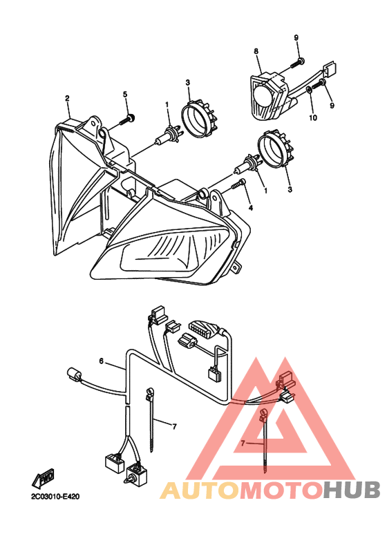 Headlight assy