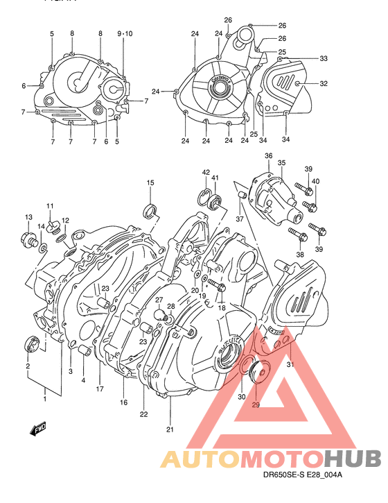 Crankcase cover ass`y  (v