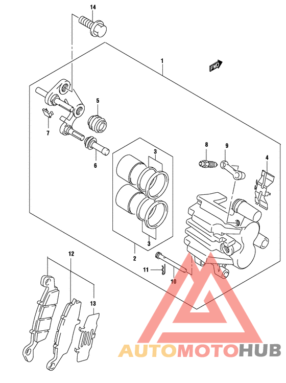 Передний суппорт
