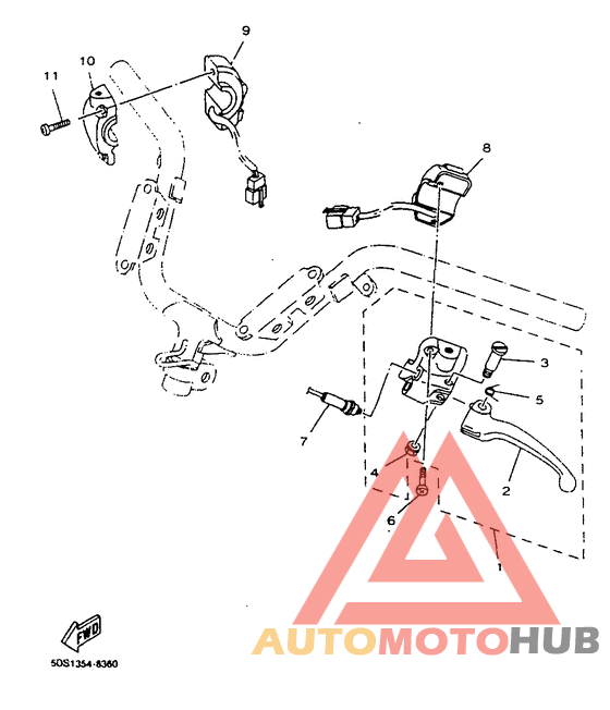 Handle switch. lever