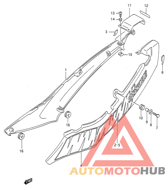 Обтекатель задний