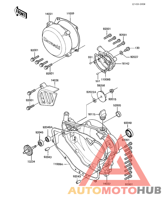 Engine covers/water pump
