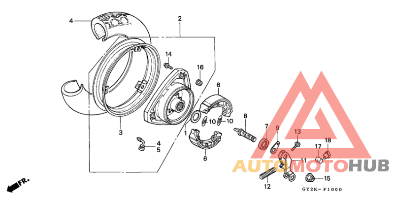 Rear wheel complete assy