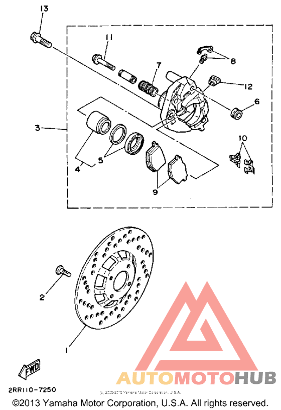 Передний суппорт