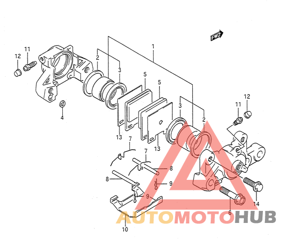 Задний суппорт