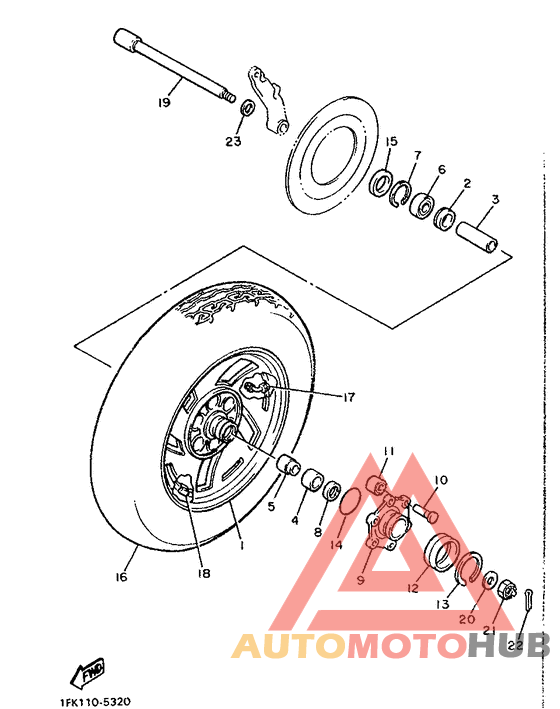 Переднее колесо