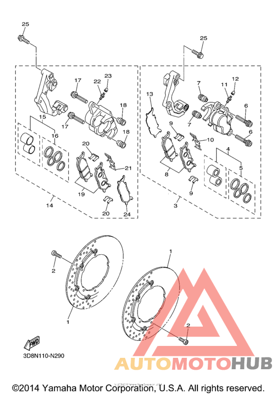 Передний суппорт