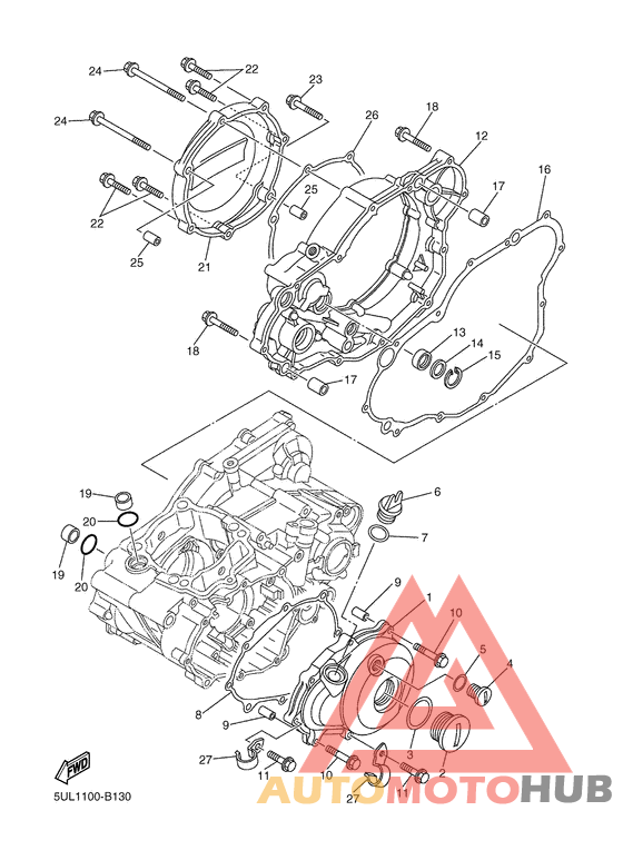 Крышка картера двигателя