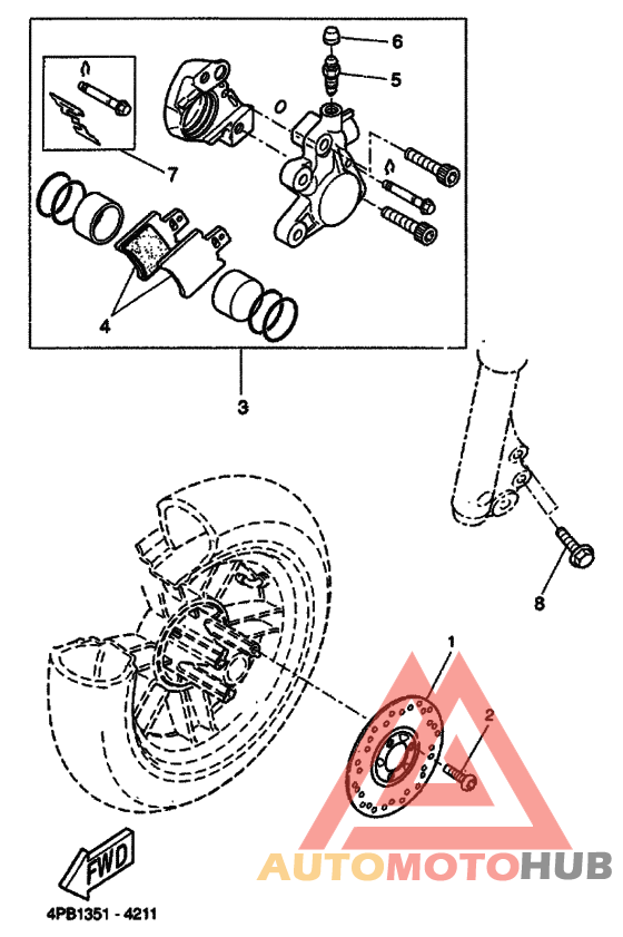 Передний суппорт
