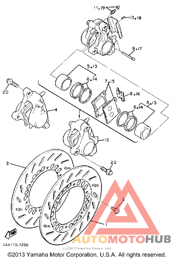 Передний суппорт