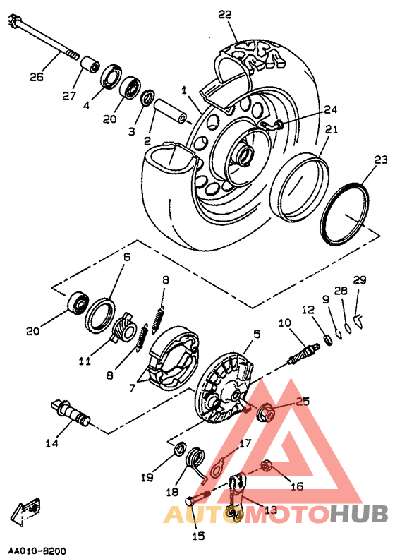 Переднее колесо
