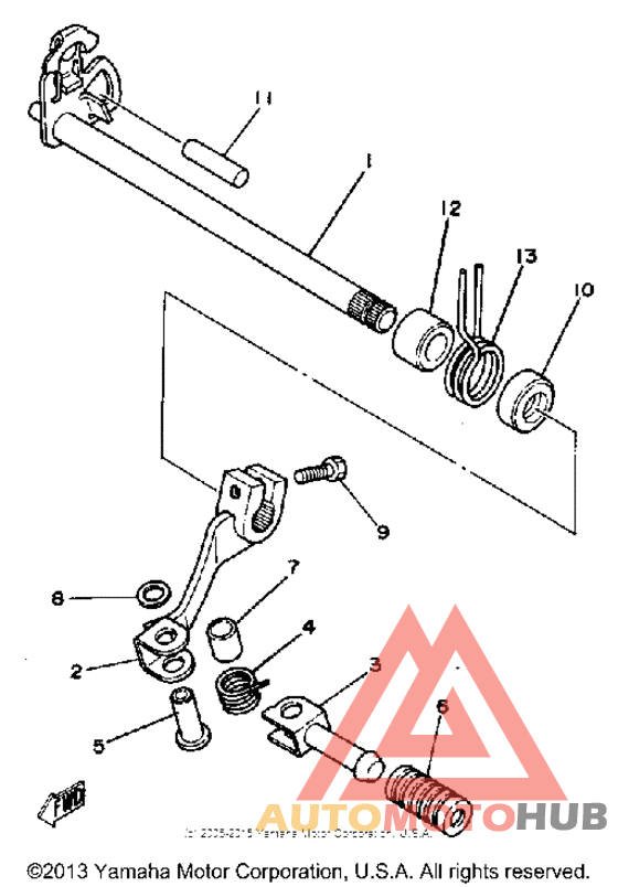 Вал переключения