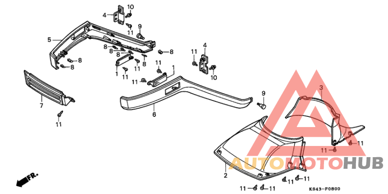 Front under cover/ front fender