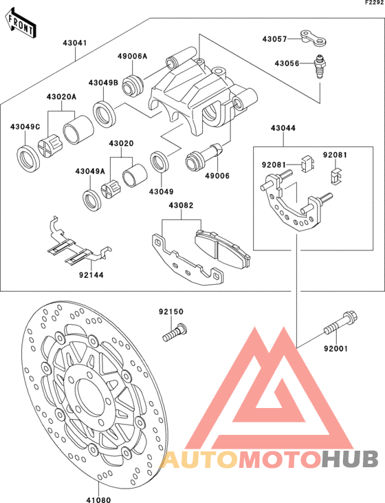 Передний тормоз