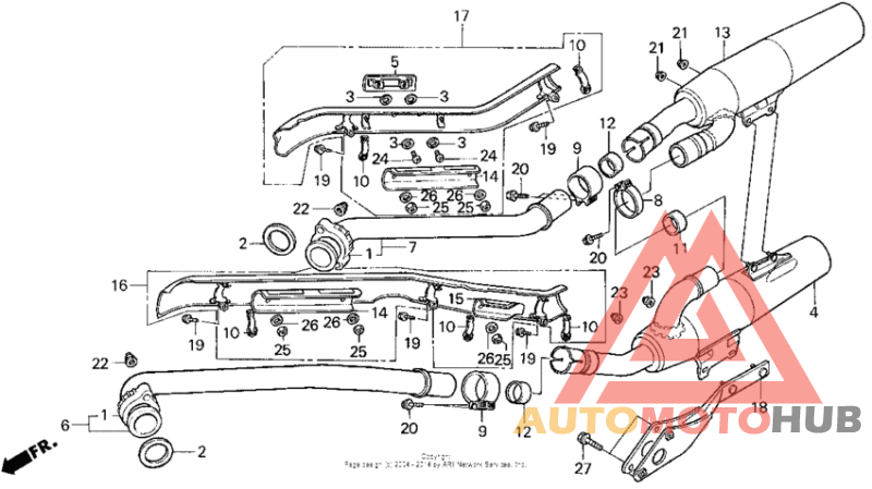 Vt1100c muffler 95-96