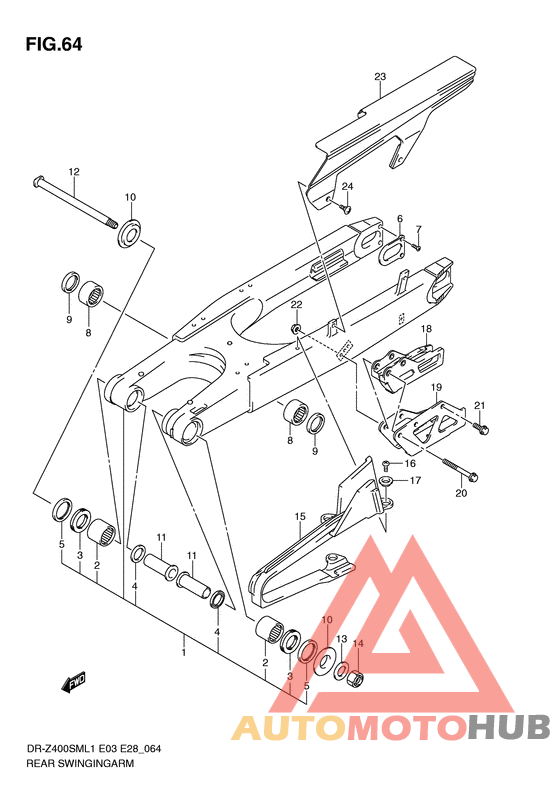 Rear swingingarm