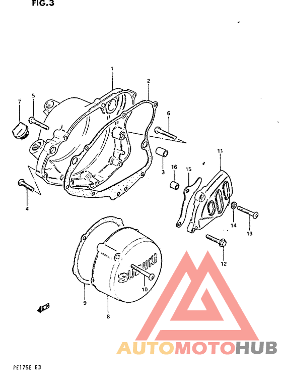 Crankcase cover ass`y  (v