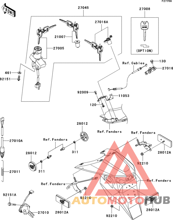 Ignition switch/locks/reflectors(a3)