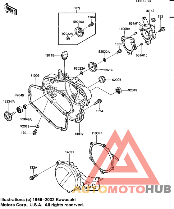 Engine covers/water pump