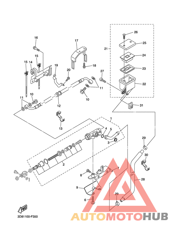 Задний торм цилиндр