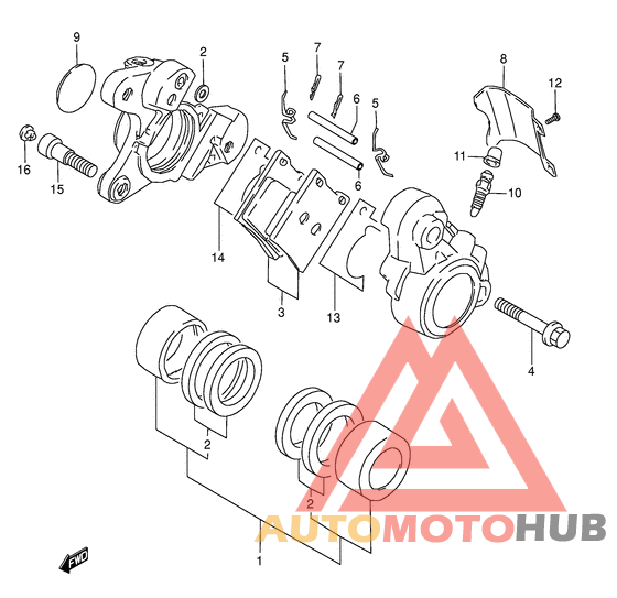 Передний суппорт