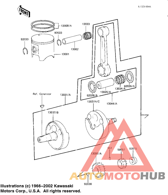 Crankshaft/piston