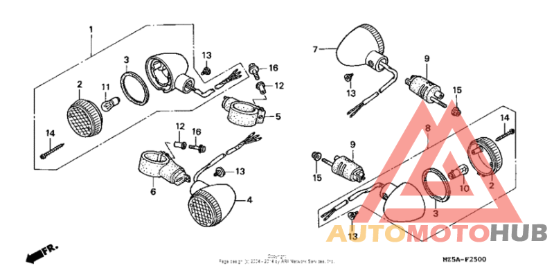 Front + rear turn signal