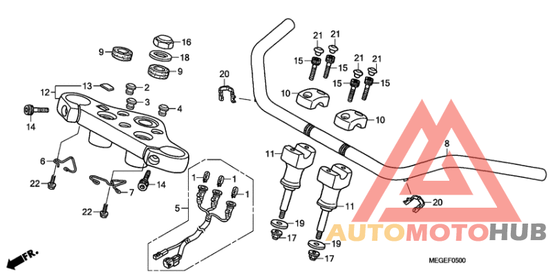 Handle pipe/top bridge