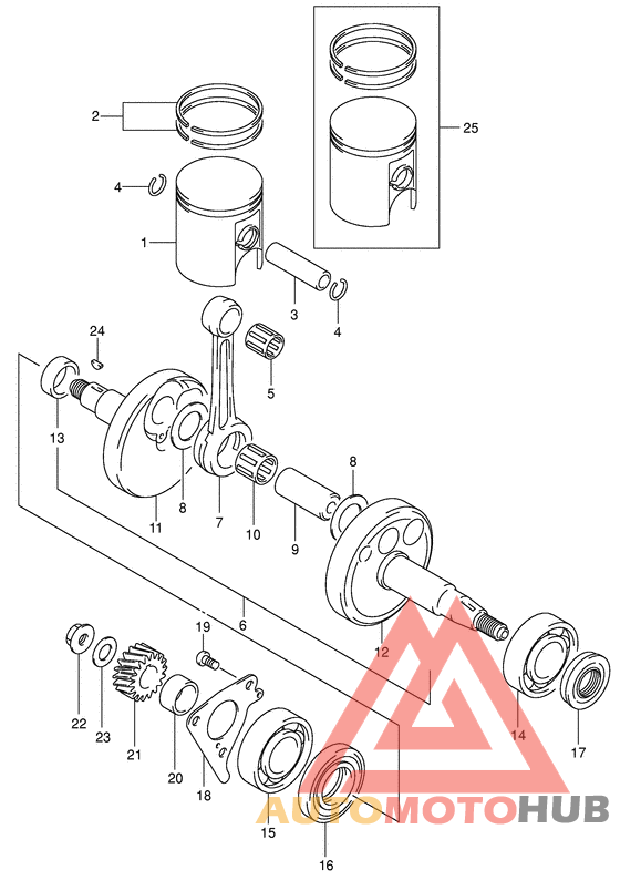 Вал коленчатый