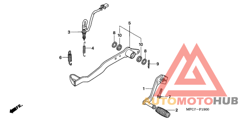 Brake pedal assy
