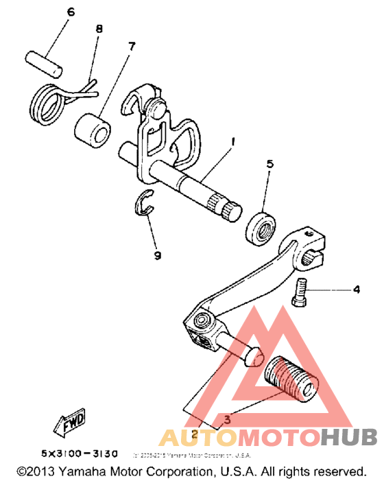 Вал переключения