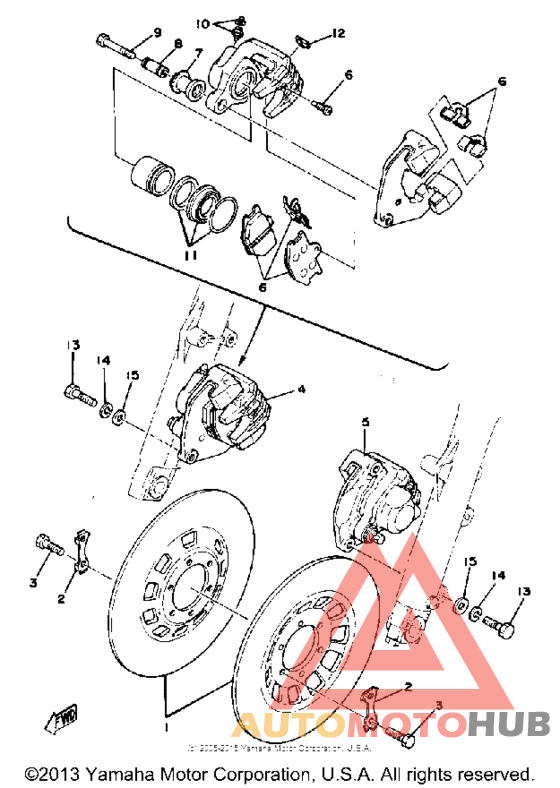 Front disc brake - caliper