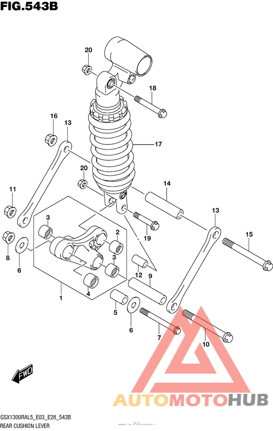 Rear Cushion Lever (Gsx1300Ral5 E28)