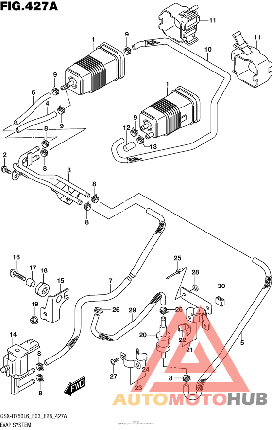 Evap System (Gsx-R750L6 E33)