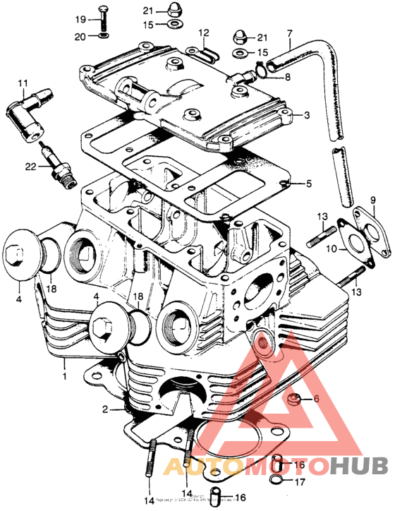 Cylinder head + cylinder head cover